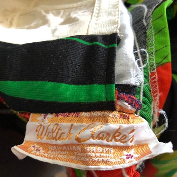 Waltah Clarkes Vintage Dress XS Hawaiian Shops Mod - Picture 6 of 7